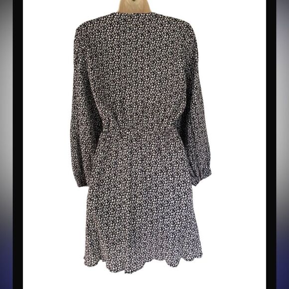 Nordstrom Wishlist V Neck Long Sleeve A-Line Dress S/M New - Picture 4 of 10